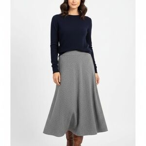 East5th Gray Tweed A-Line With Flare Maxi Skirt Fully Lined Size 12